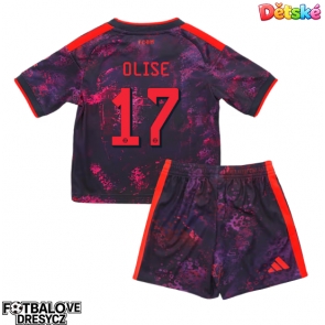 Bayern Munich Michael Olise #17 Dětské Alternativní dres komplet 2026-27 Krátký Rukáv (+ trenýrky)